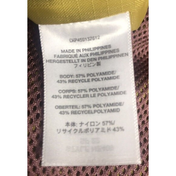 Madewell MWL Small crossbody market bag/backpack, gold with rose mesh pockets - Picture 7 of 12